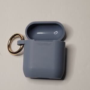 Stylish Apple AirPod Silicone Protective Case Cover Blue 2x2 inches